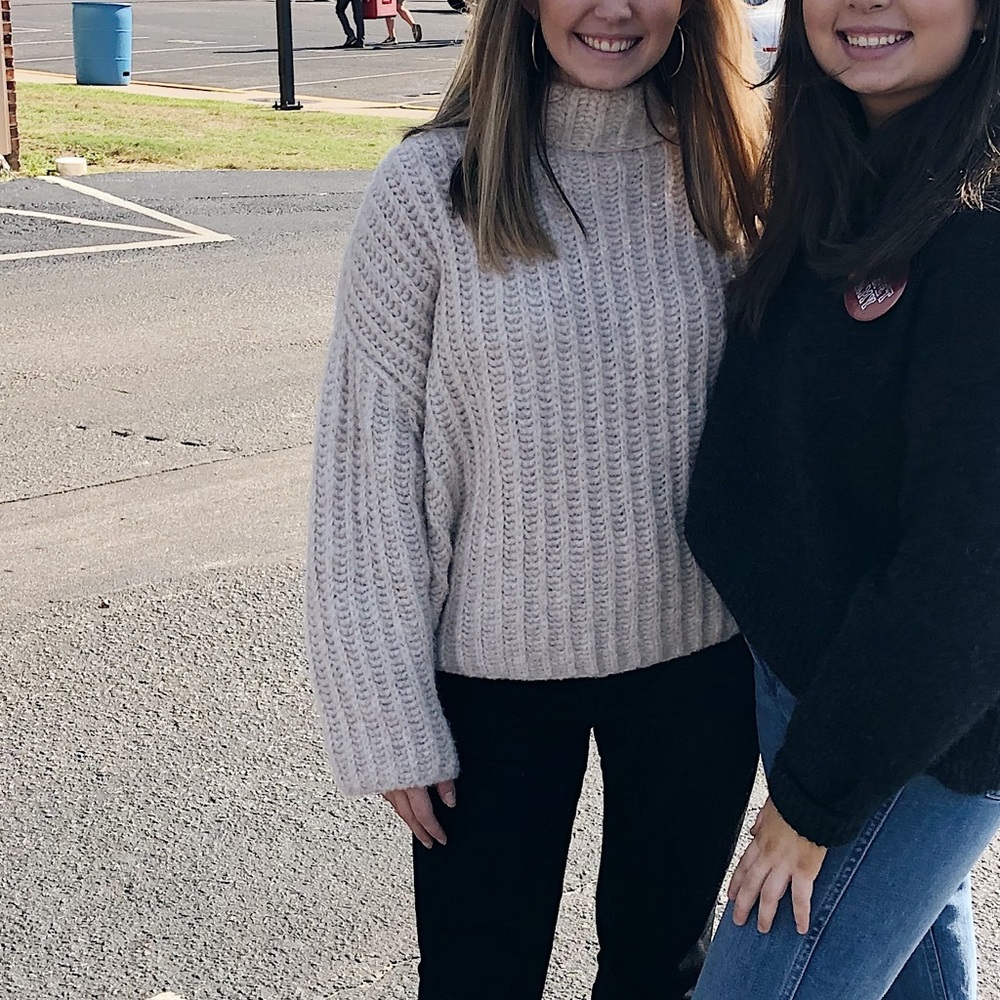 Free People Cream Sweater